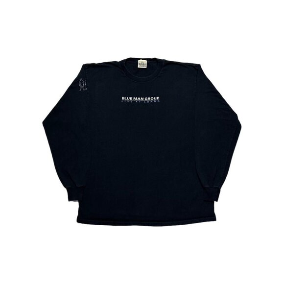 Y2K Blue Man Group Long Sleeve T-Shirt - Picture 1 of 3
